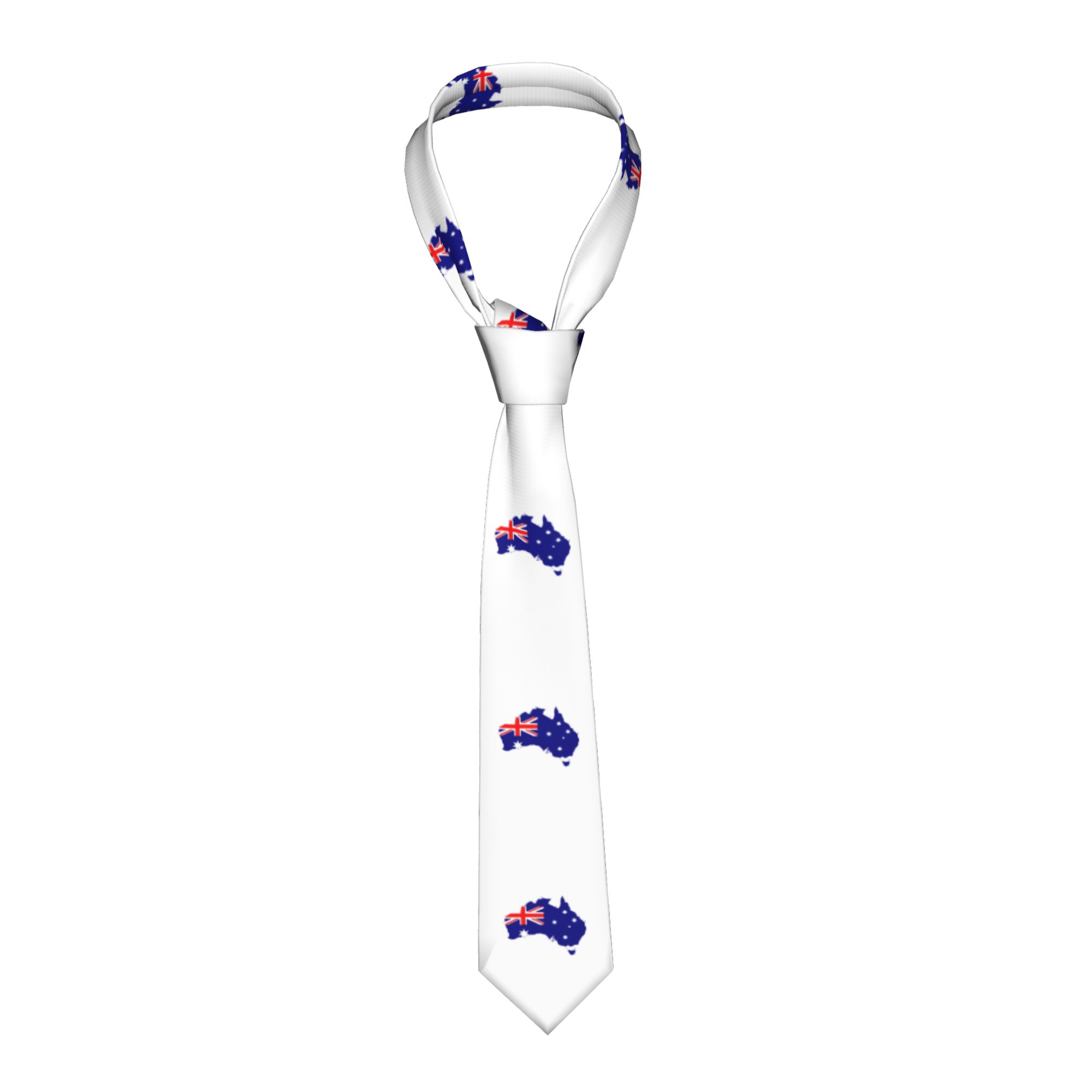 Mens Fashion Australia - Formal Australia Flag Map Neck Ties