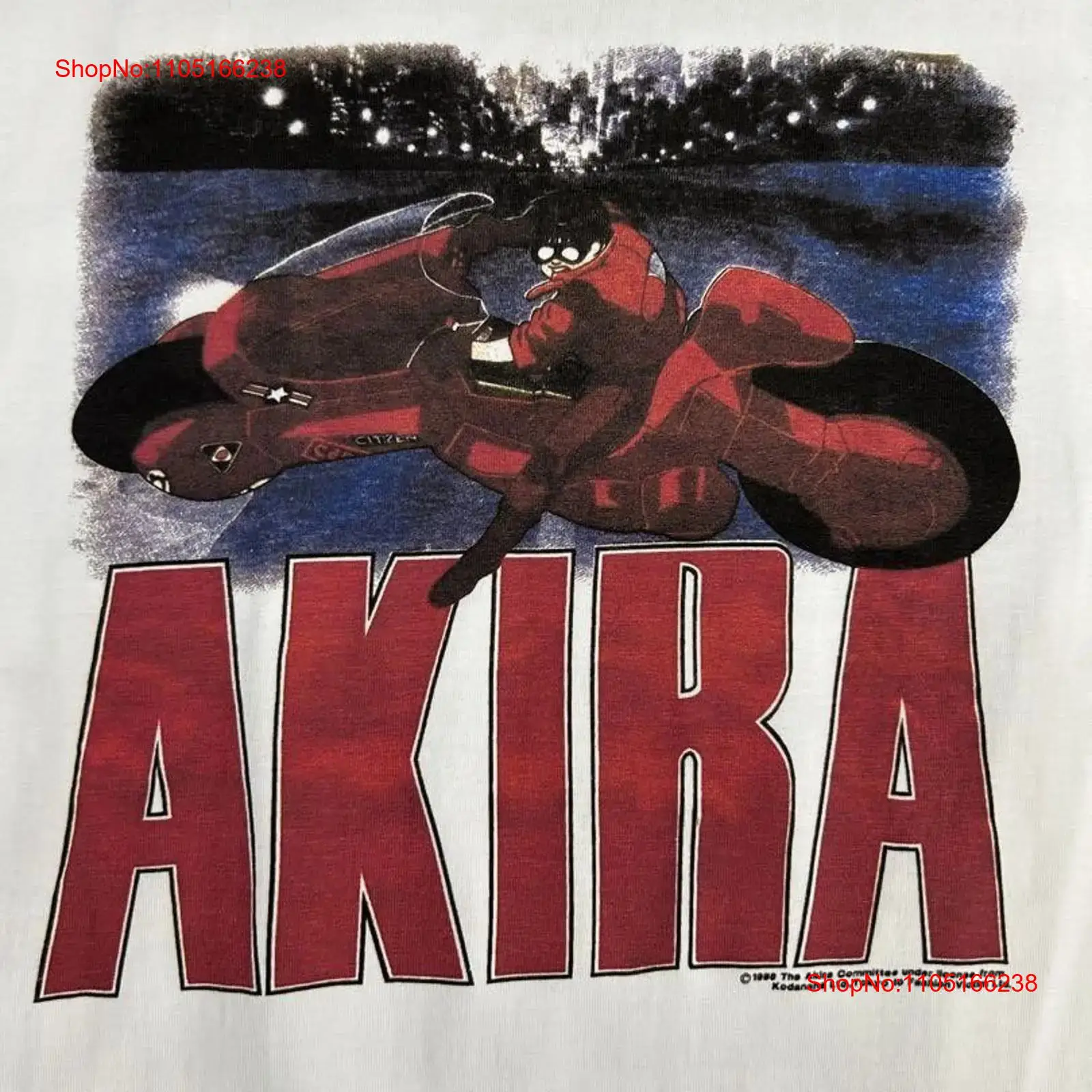 Xl Men'S Fashion - AKIRA KANEDA Bike T shirt White