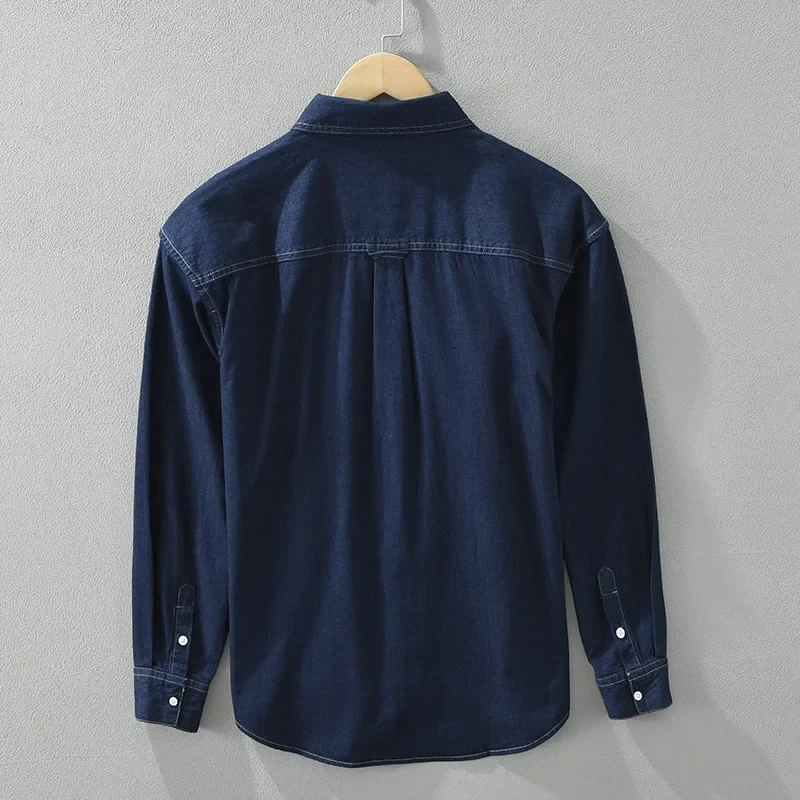 Korean Fashion Men Denim Shirt - огляд і ціна Jeans Shirt Fashion For Men