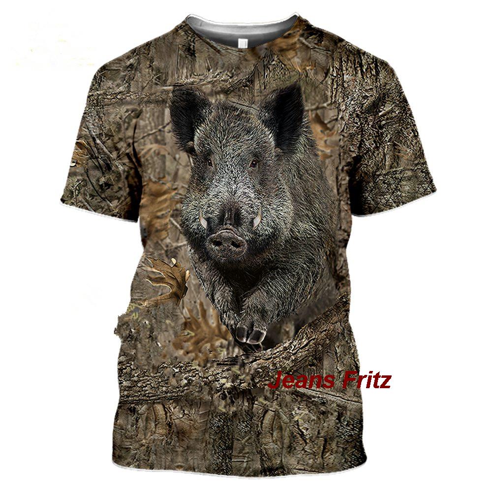 2023 Camouflage hunting animal - огляд і ціна Jeans Shirt Fashion For Men