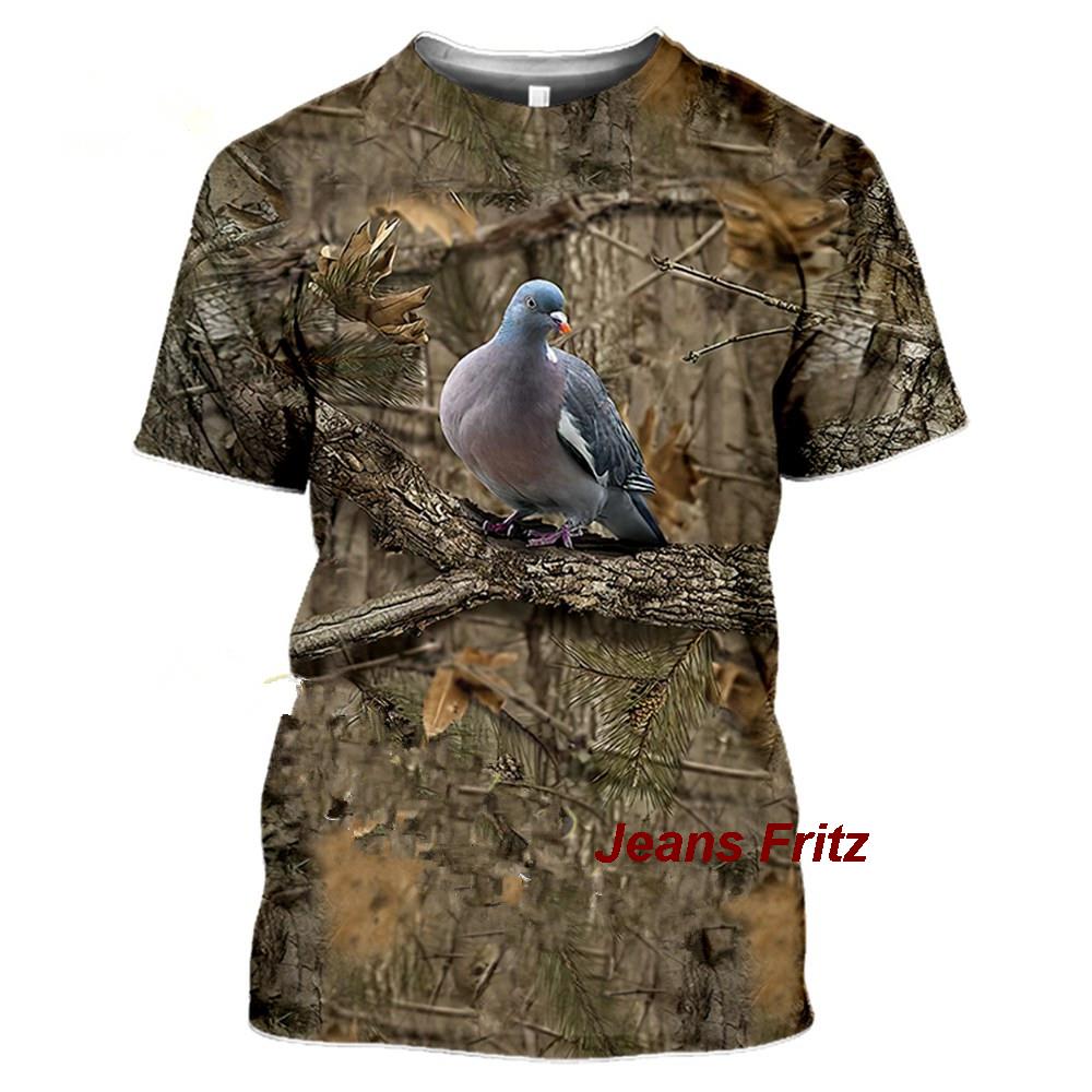 2023 Camouflage hunting animal - огляд і ціна Jeans Shirt Fashion For Men