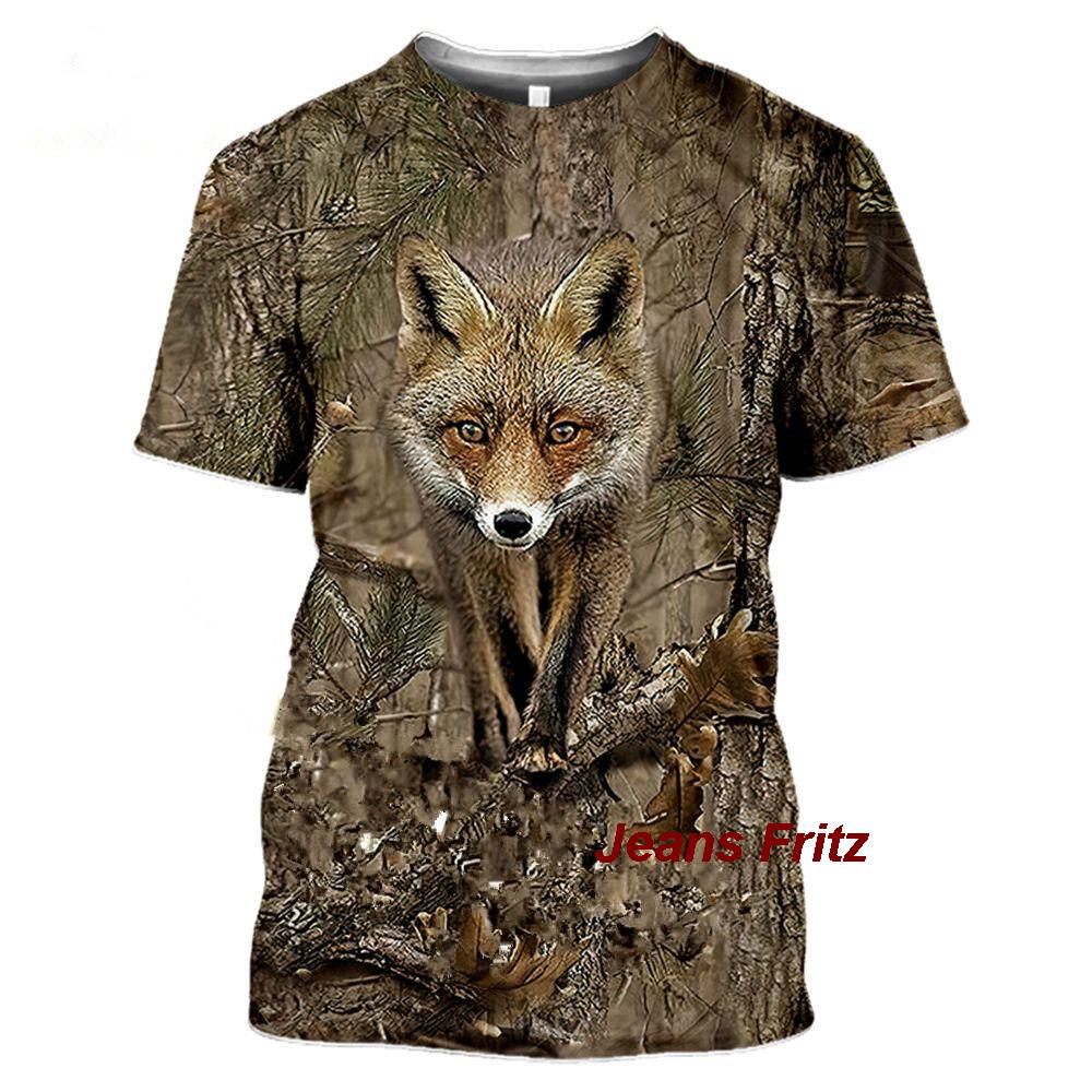 2023 Camouflage hunting animal - огляд і ціна Jeans Shirt Fashion For Men