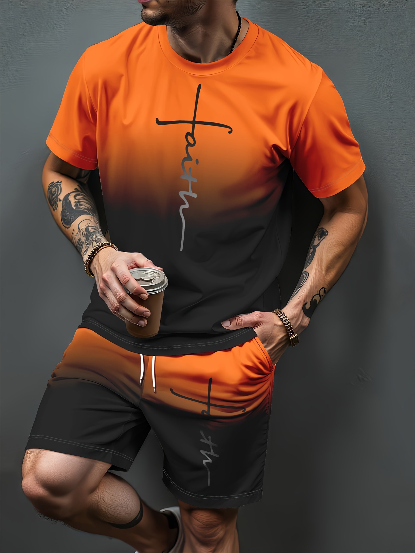 Gradient Letter Pattern 3D Pri - огляд і ціна Men'S Fashion Trends 2025