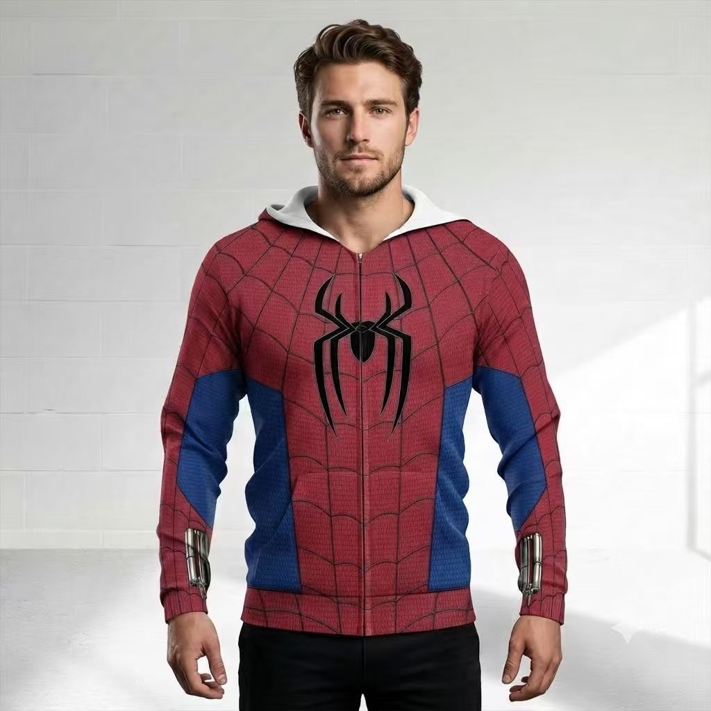 Unisex Fashion Spider Pattern  - огляд і ціна Streetwear Hoodie
