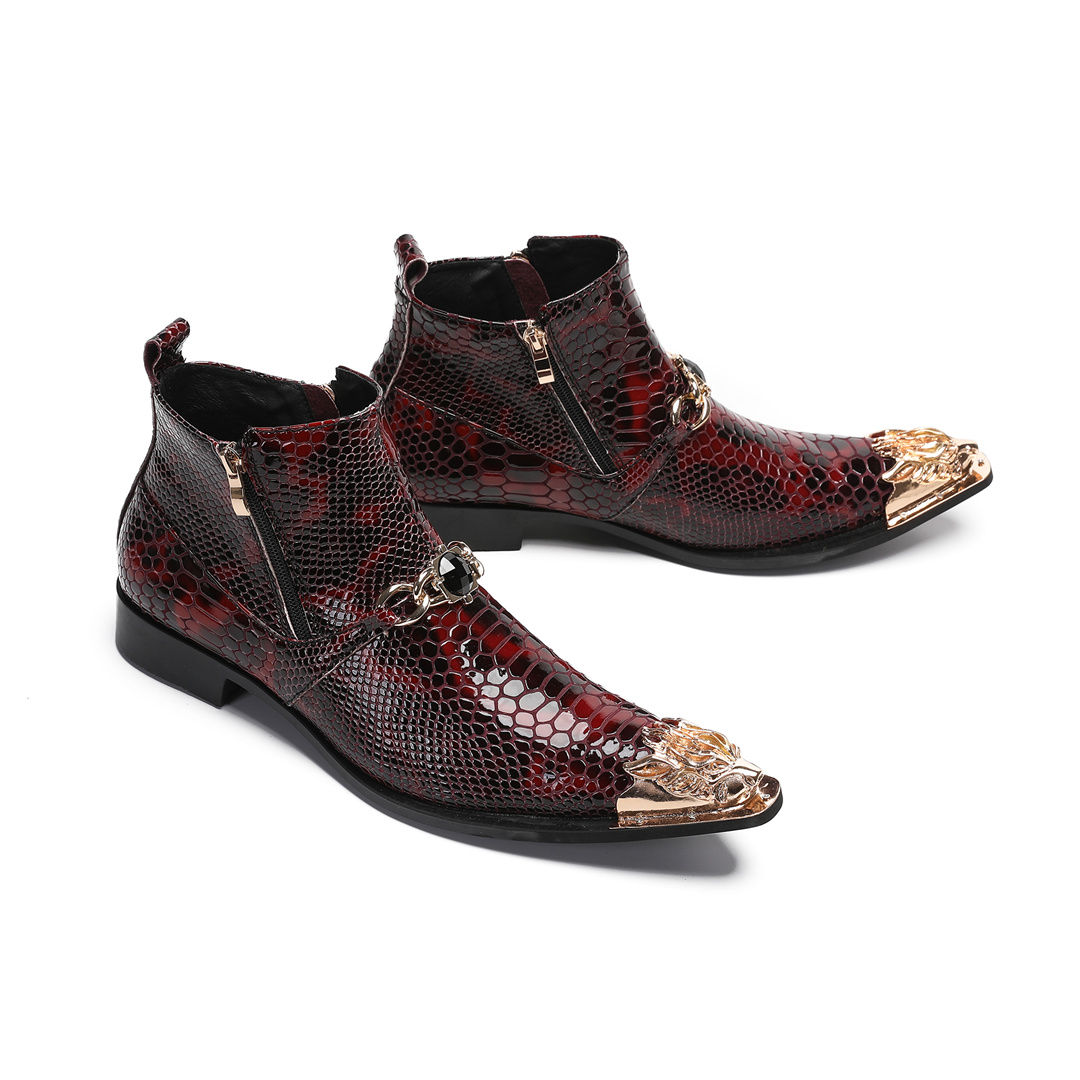 fashion metal pointed toe real - огляд і ціна Men'S Fashion Plus