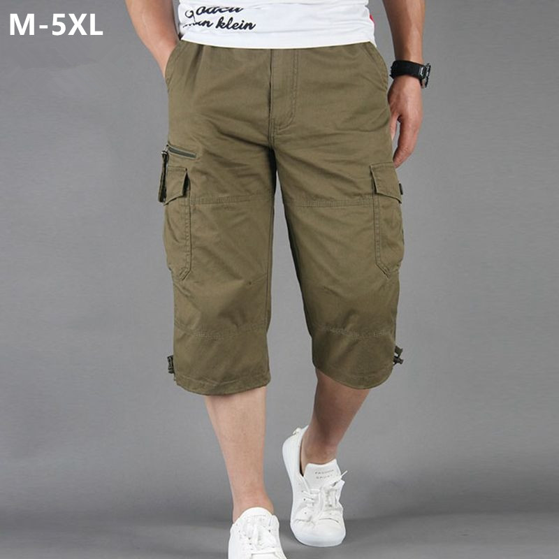 Men Cargo Shorts Loose Straigh - огляд і ціна Mens Fashion Zip Up