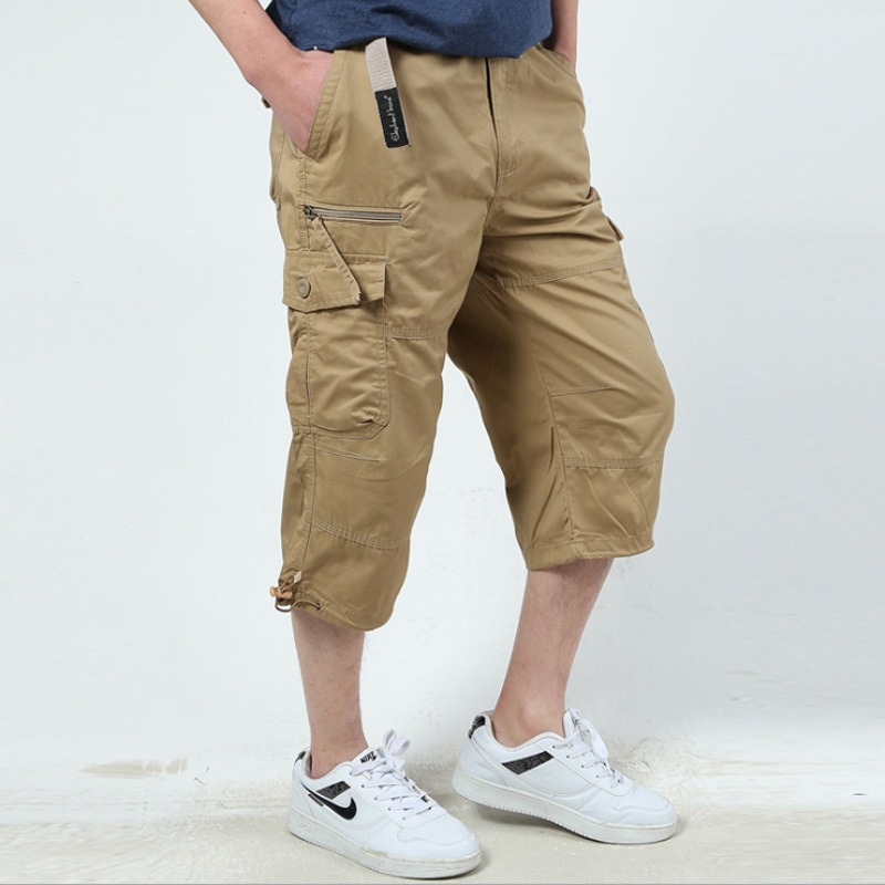 Men Cargo Shorts Loose Straigh - огляд і ціна Mens Fashion Zip Up