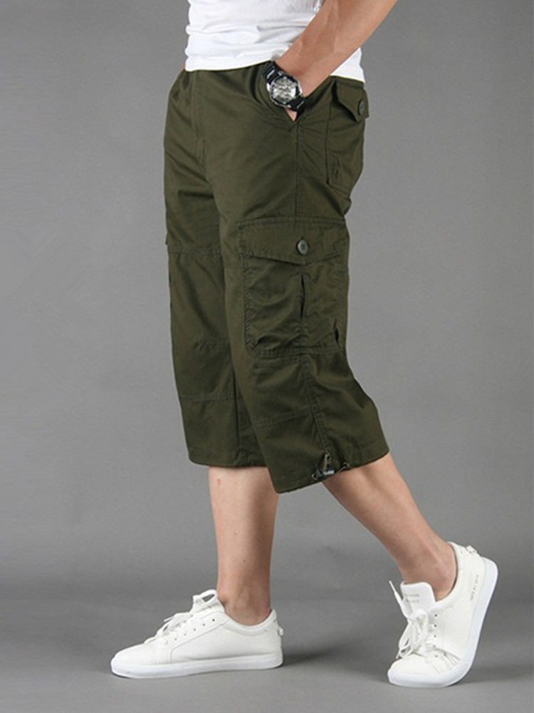 Men Cargo Shorts Loose Straigh - огляд і ціна Mens Fashion Zip Up