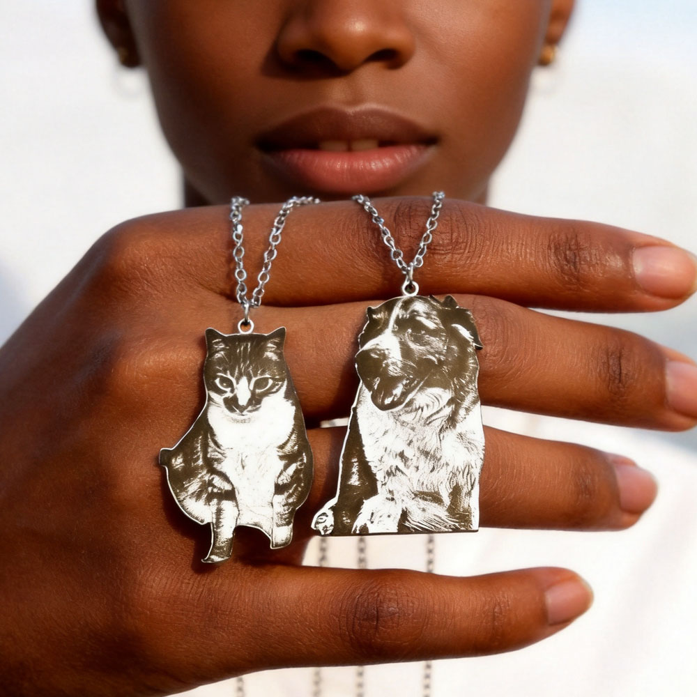 Custom Engrave Pet Photo Neckl - огляд і ціна Xl Men'S Fashion
