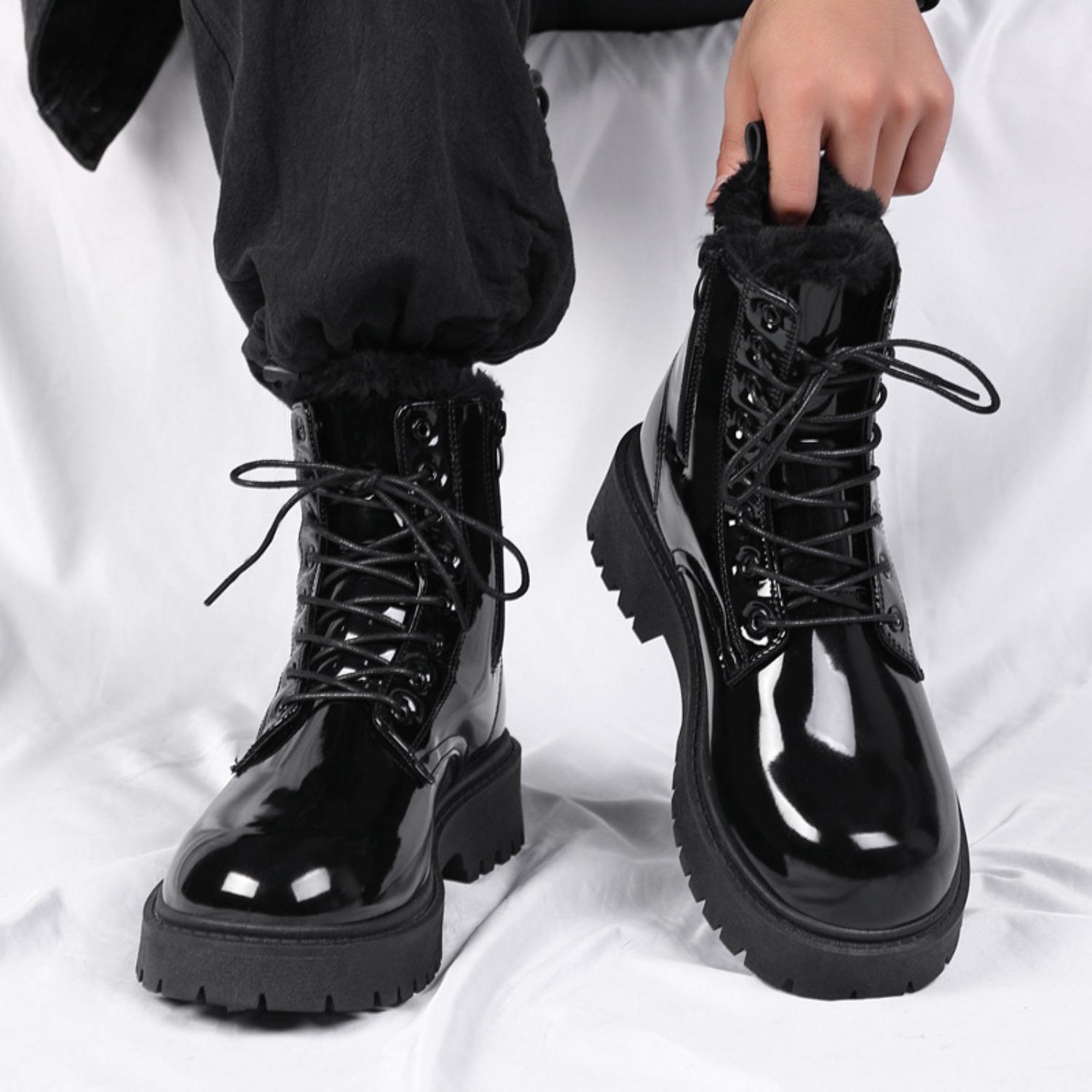 Men's warm plush high-top boot - огляд і ціна Men'S Fashion Plus