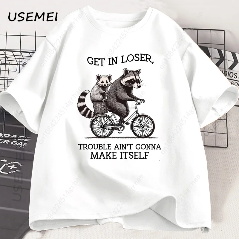Get in Loser T Shirt Funny Rac - огляд і ціна Graphic Tee Oversized