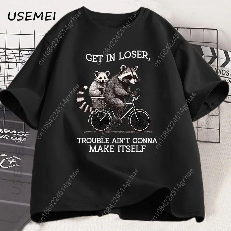 Get in Loser T Shirt Funny Rac - огляд і ціна Graphic Tee Oversized