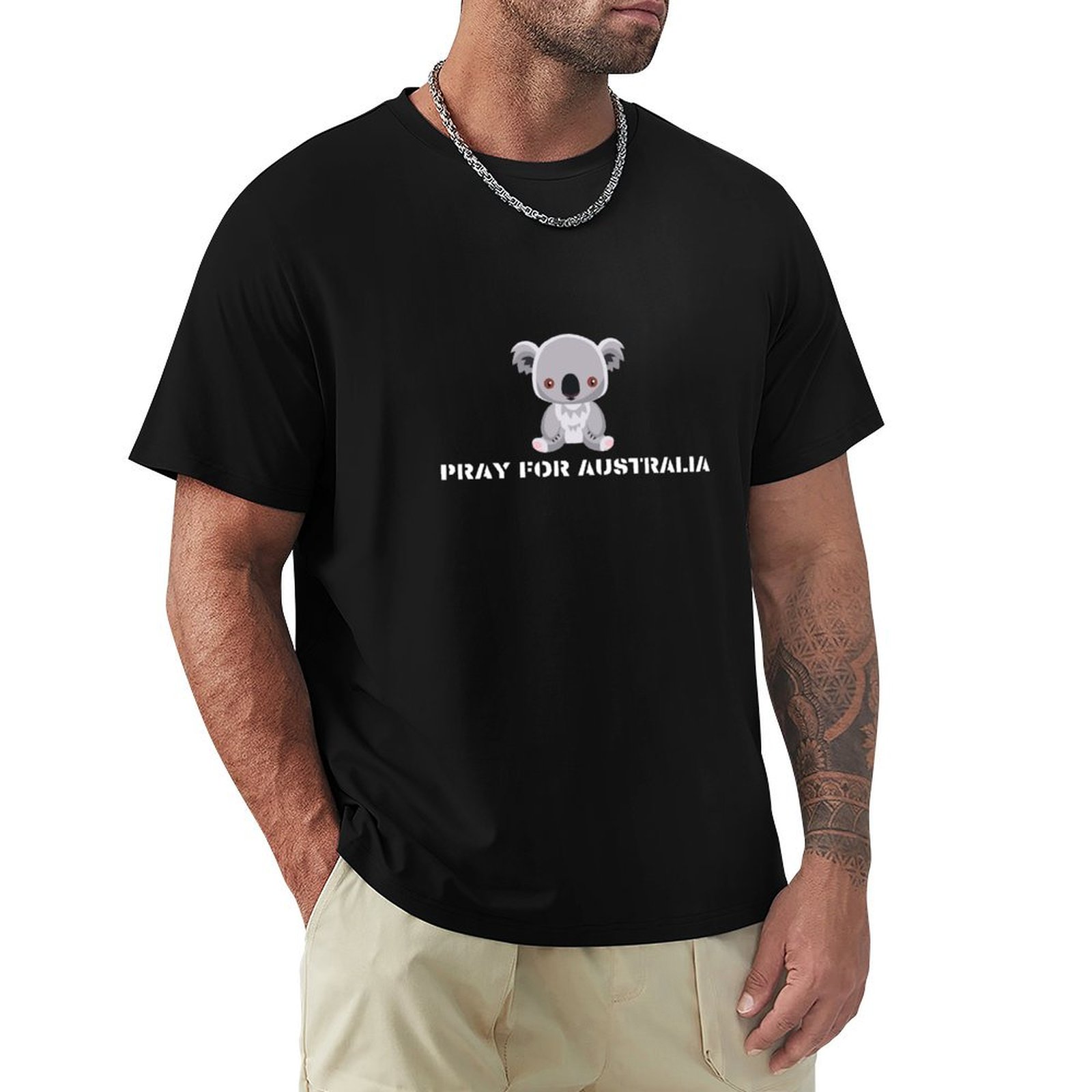 Koala - Pray for Australia T-S - огляд і ціна Mens Fashion Australia