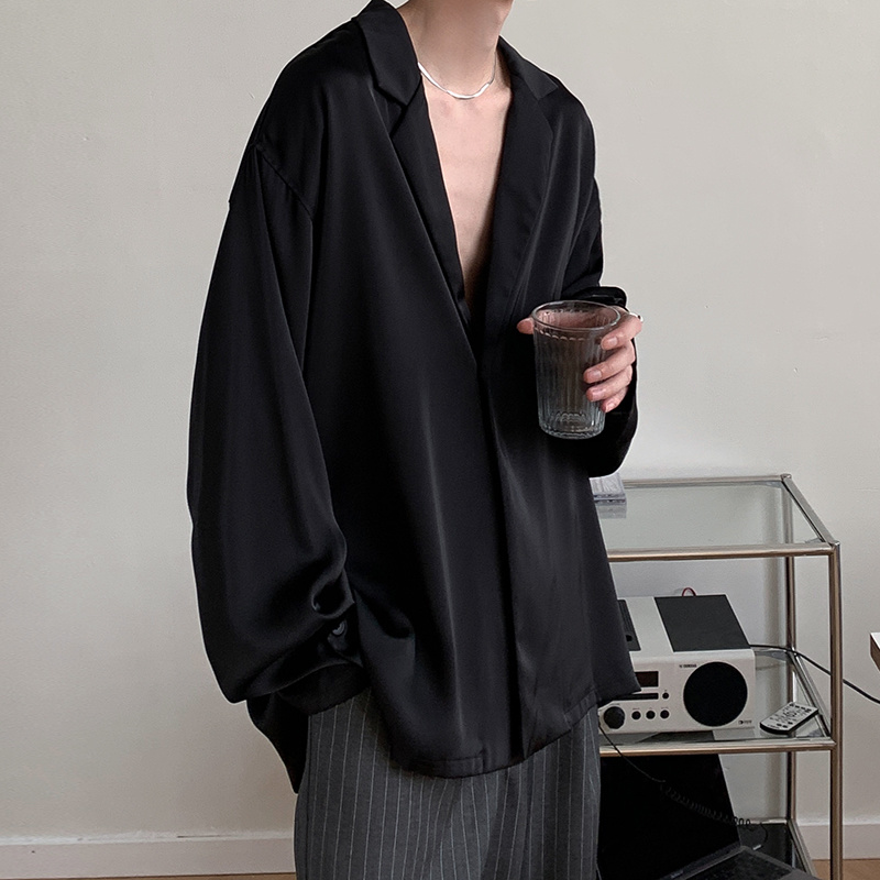 Summer Black White Silk Blazer - огляд і ціна Xl Men'S Fashion