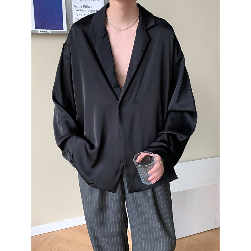 Summer Black White Silk Blazer - огляд і ціна Xl Men'S Fashion