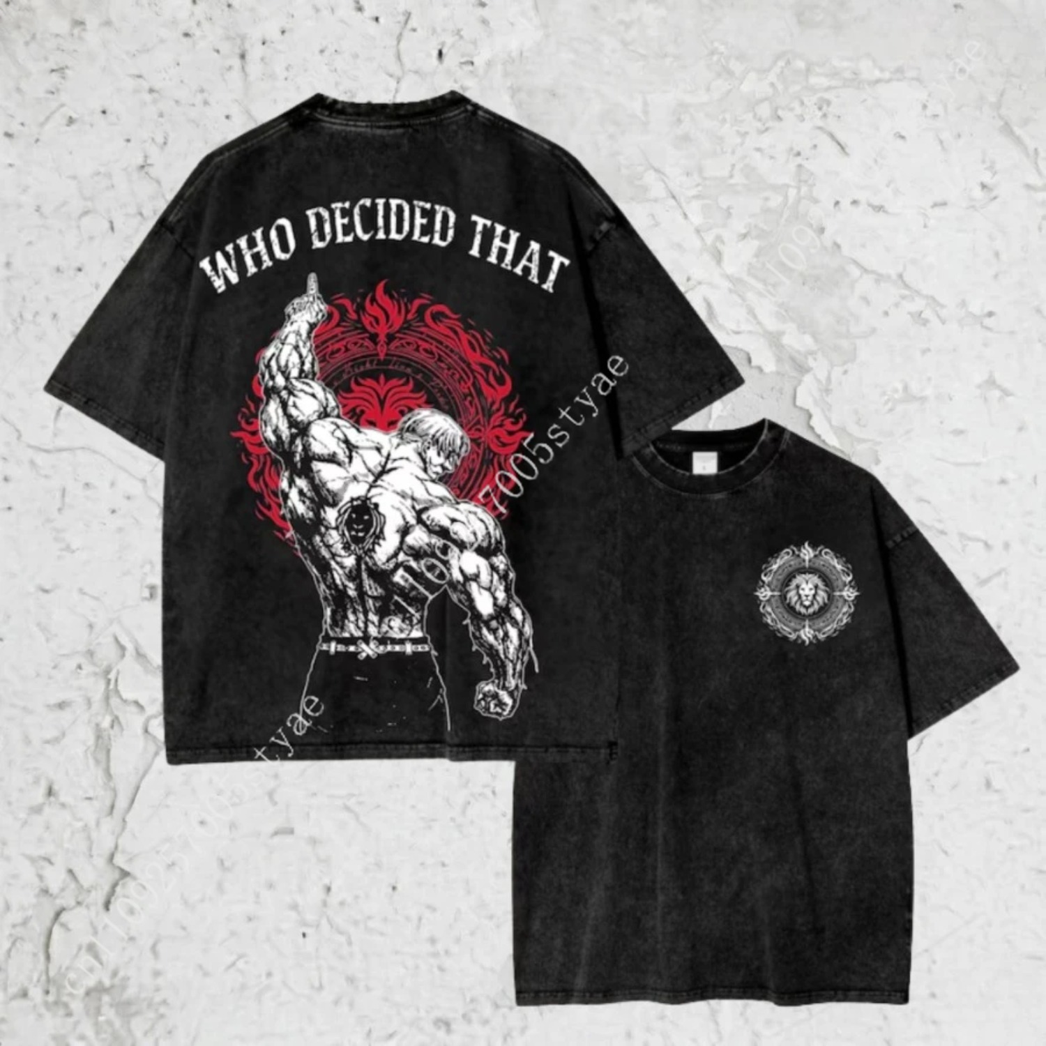 Vintage Washed Shirt, Escanor  - огляд і ціна Graphic Tee Oversized