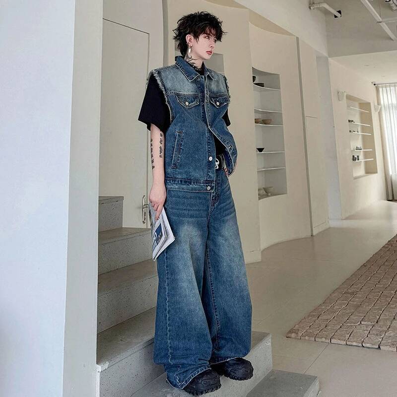 LUZHEN 2026 Summer Denim Two-p - огляд і ціна Men Fashion Jeans