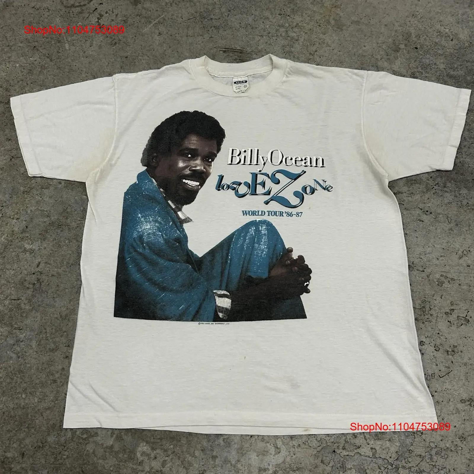 Vintage 80s Billy Ocean Band T - огляд і ціна Xl Men'S Fashion