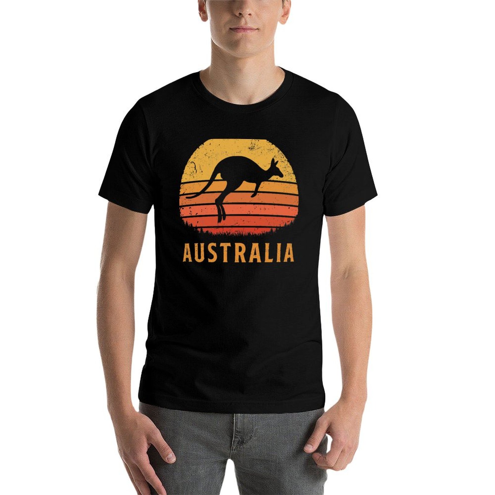 Australia Retro Kangaroo T-Shi - огляд і ціна Mens Fashion Australia