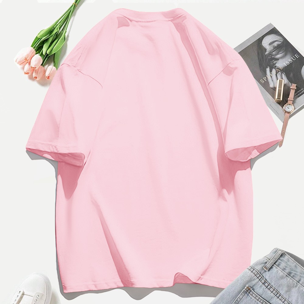 Custom Cotton T-Shirts Womens  - огляд і ціна Graphic Tee Oversized