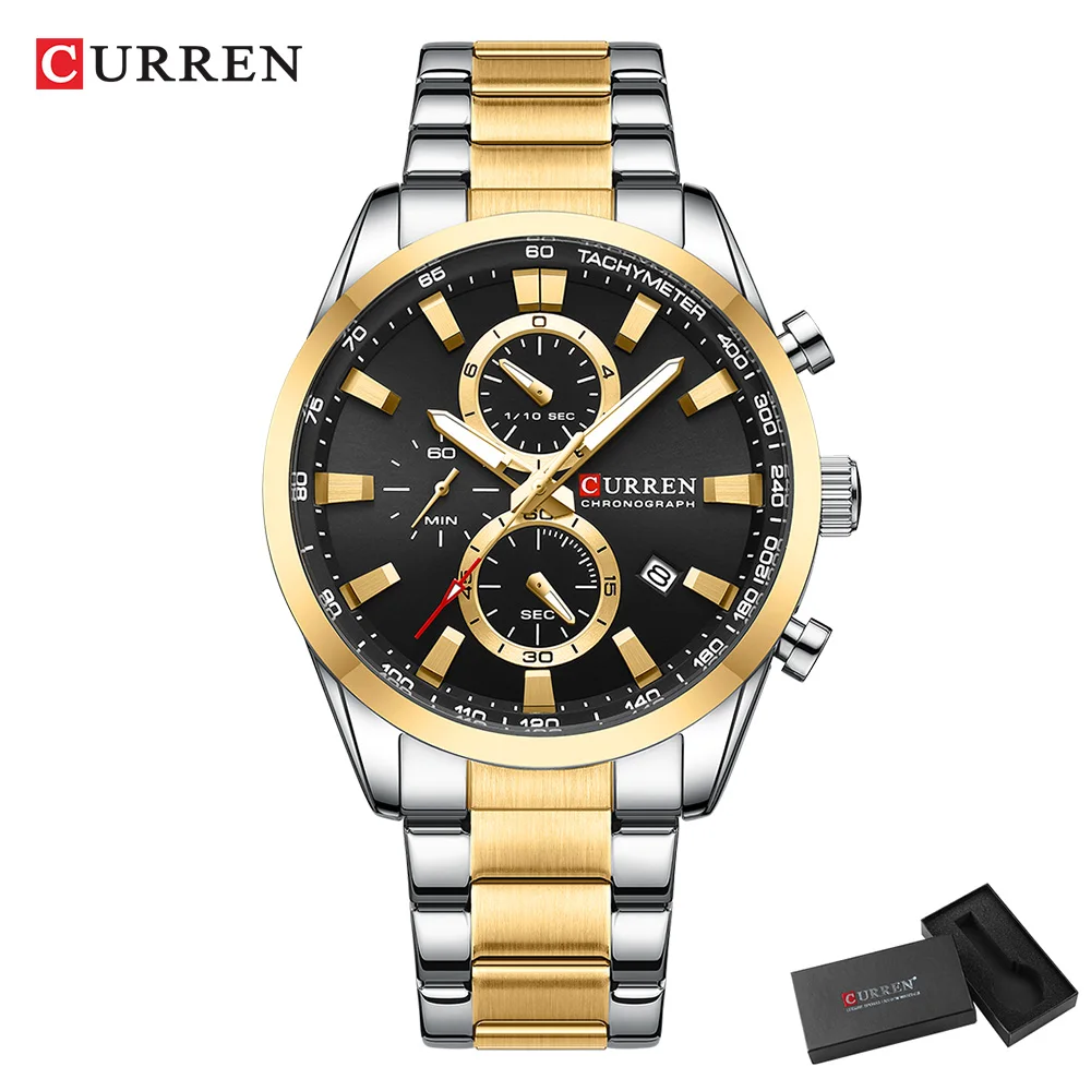 CURREN Casual Quartz Chrono Sp - огляд і ціна Fashion Mens Watches