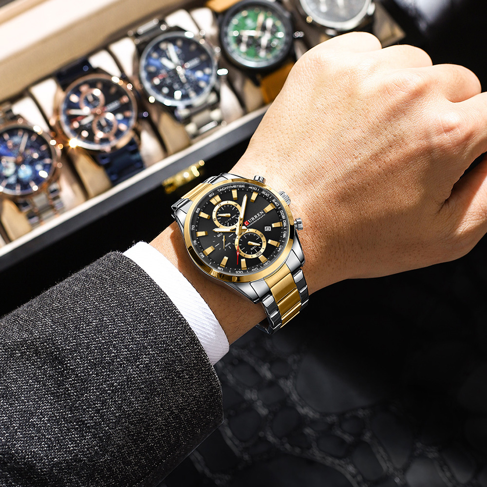 CURREN Casual Quartz Chrono Sp - огляд і ціна Fashion Mens Watches