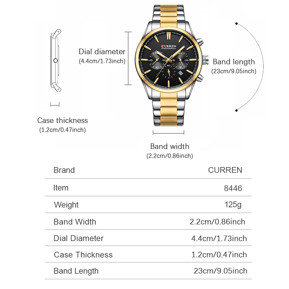 CURREN Casual Quartz Chrono Sp - огляд і ціна Fashion Mens Watches