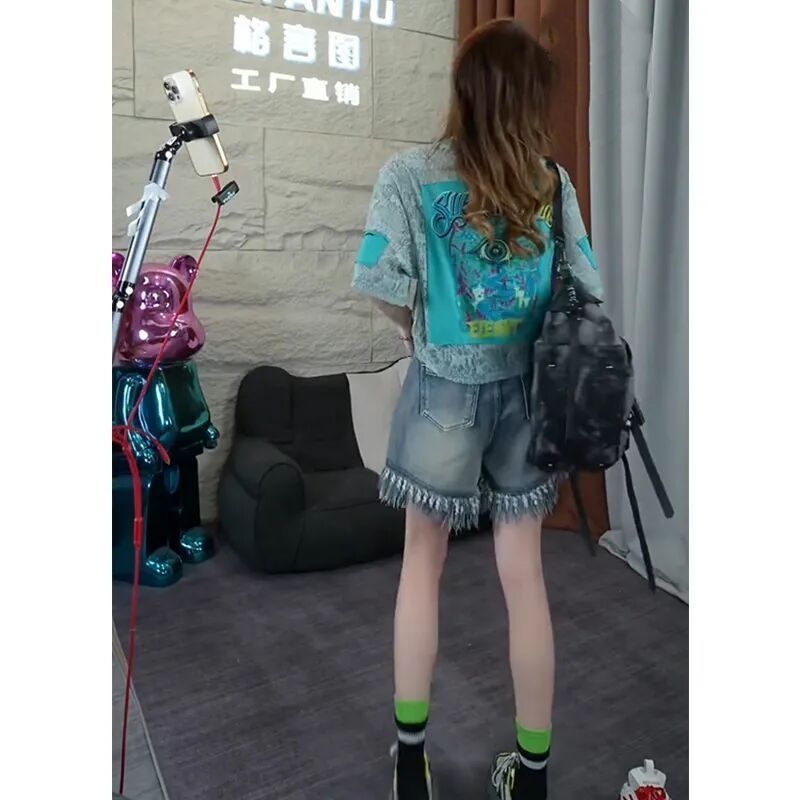 Spring and Summer New Western- - огляд і ціна Jeans Shirt Fashion For Men