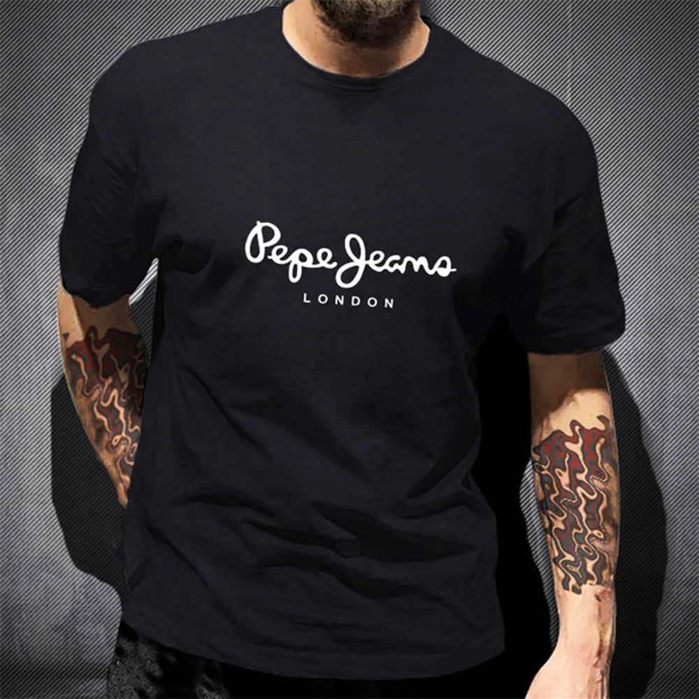 Minimal Chest Logo T-Shirt Pep - огляд і ціна Jeans Shirt Fashion For Men
