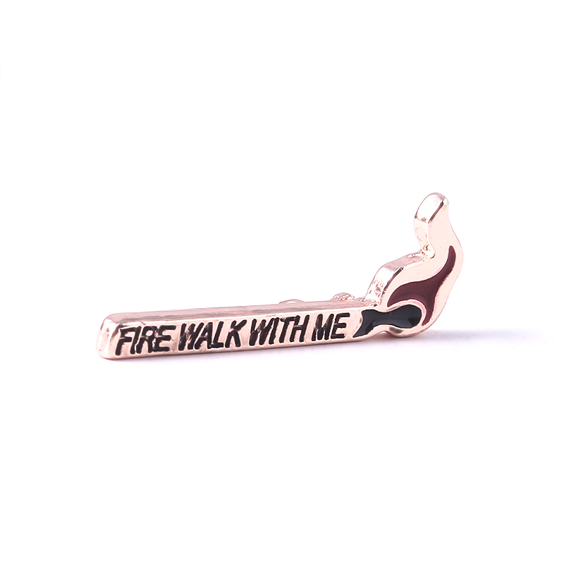 Twin Peaks Enamel Badge Brooch - огляд і ціна Jeans Shirt Fashion For Men