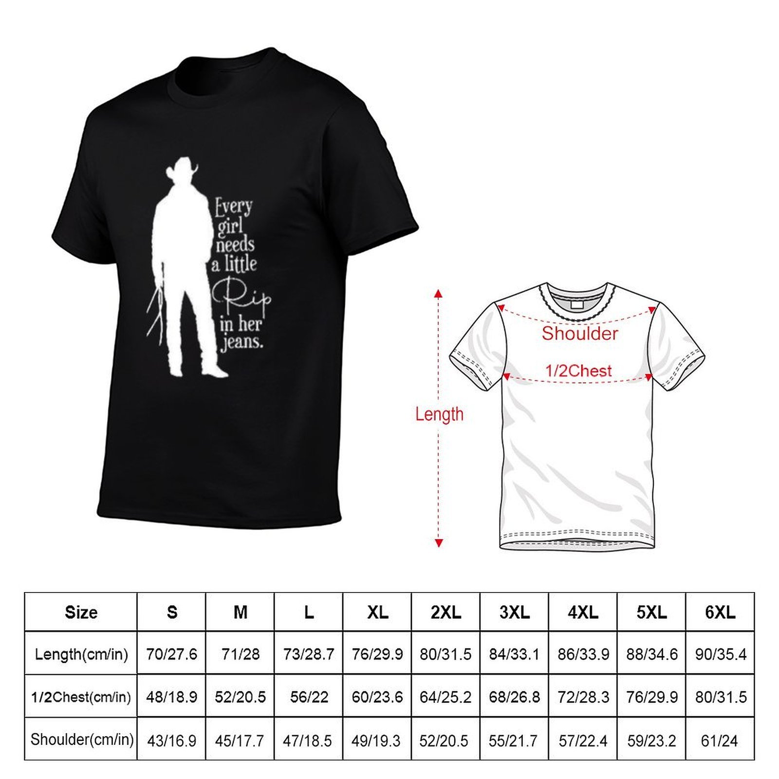 Every Girl Needs A Little Rip  - огляд і ціна Jeans Shirt Fashion For Men