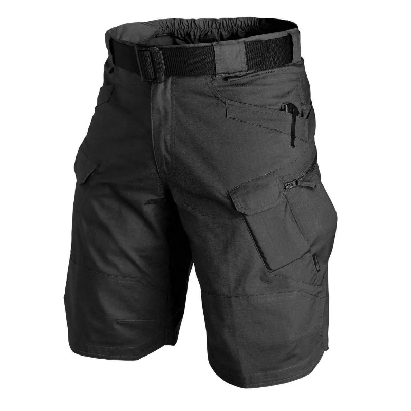Men Multi Pocket Cargo Shorts  - огляд і ціна Mens Fashion Zip Up