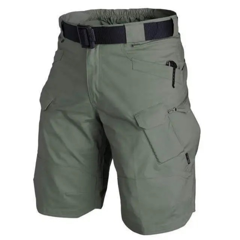 Men Multi Pocket Cargo Shorts  - огляд і ціна Mens Fashion Zip Up