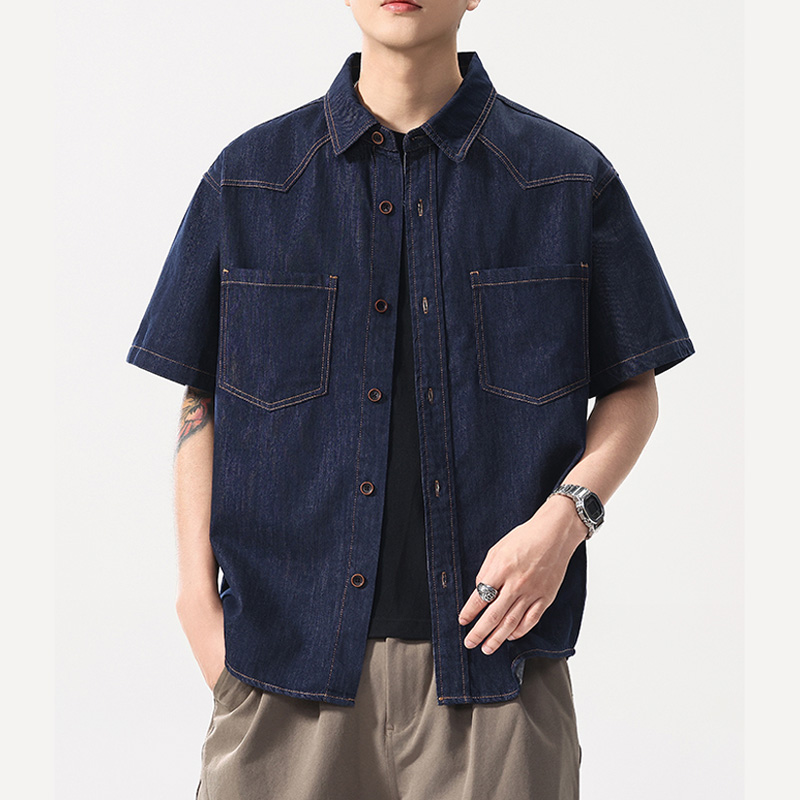 Summer Lightweight Thin Denim  - огляд і ціна Jeans Shirt Fashion For Men