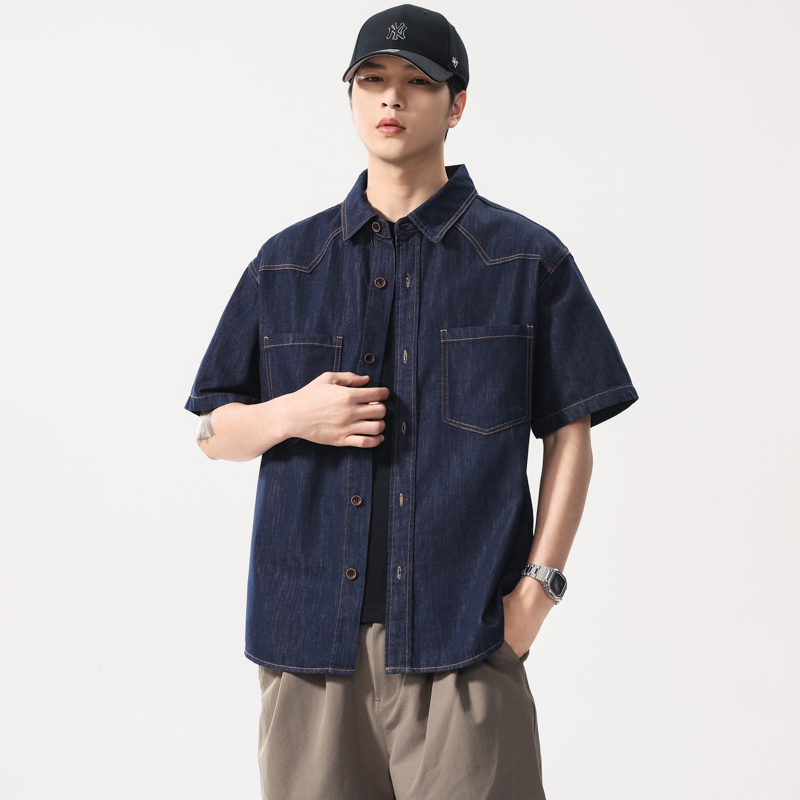 Summer Lightweight Thin Denim  - огляд і ціна Jeans Shirt Fashion For Men