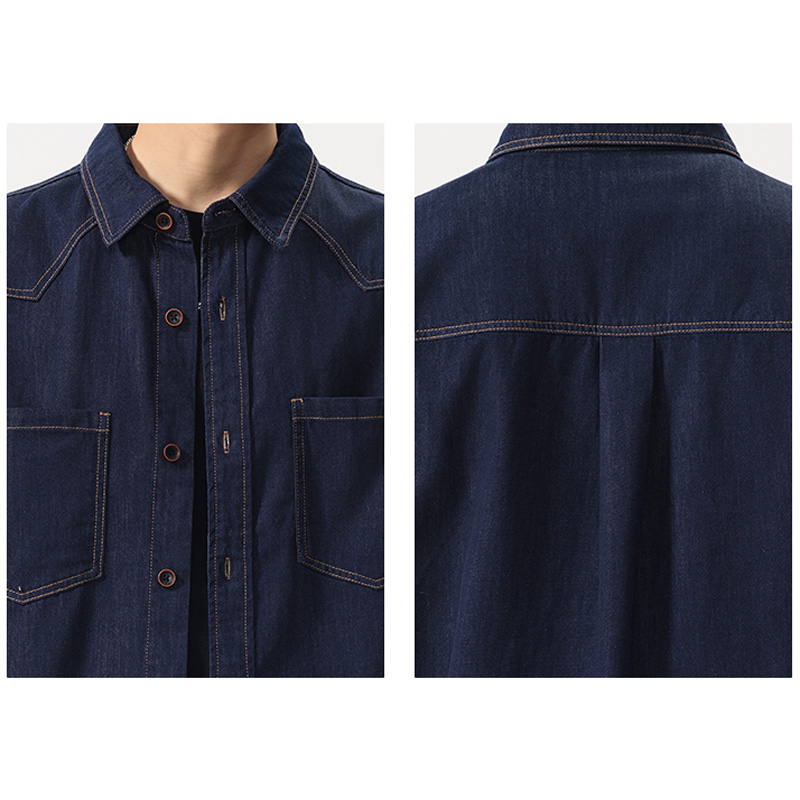 Summer Lightweight Thin Denim  - огляд і ціна Jeans Shirt Fashion For Men