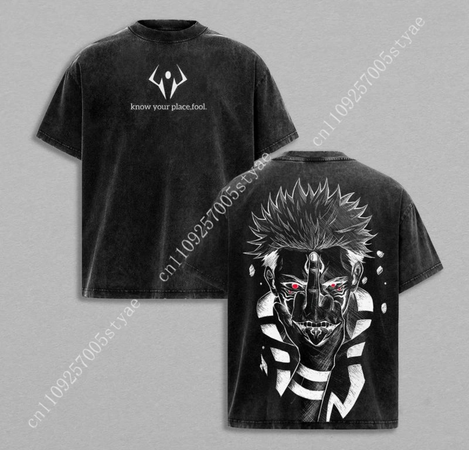 Anime  Ryomen Sukuna Graphic T - огляд і ціна Graphic Tee Oversized