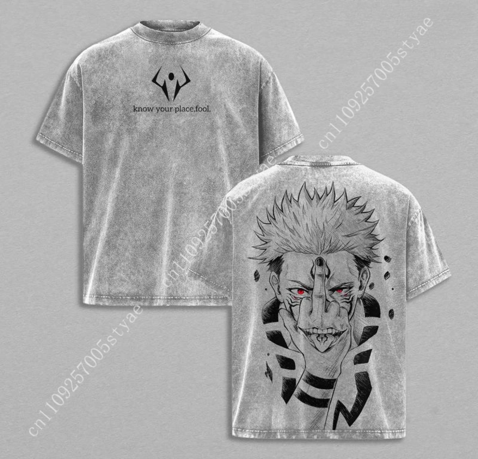 Anime  Ryomen Sukuna Graphic T - огляд і ціна Graphic Tee Oversized