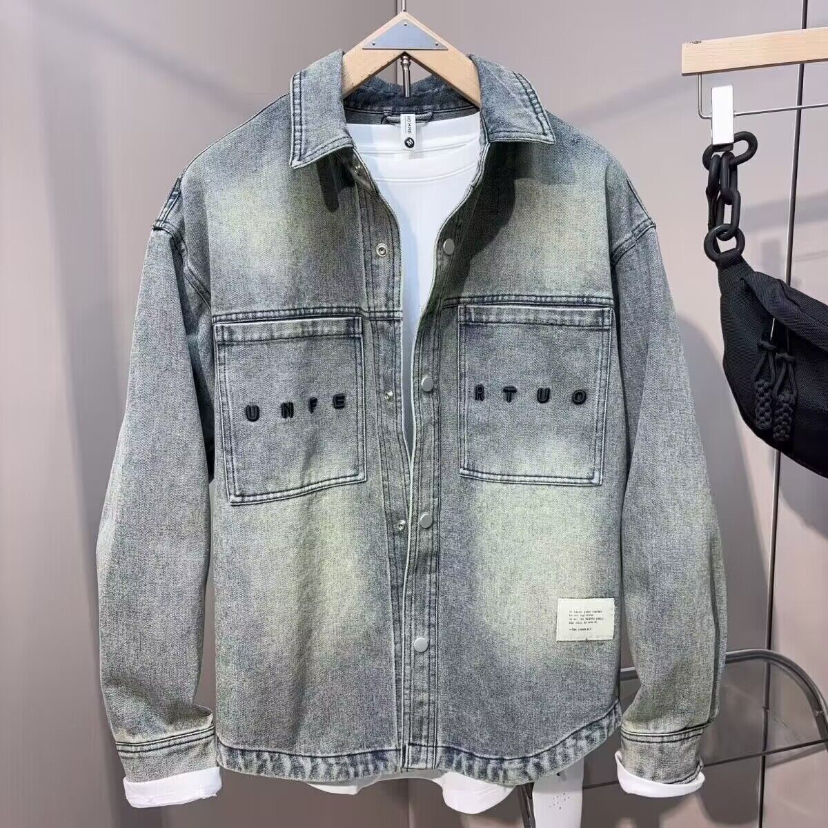 Vintage Clean fit Spring Autum - огляд і ціна Jeans Shirt Fashion For Men