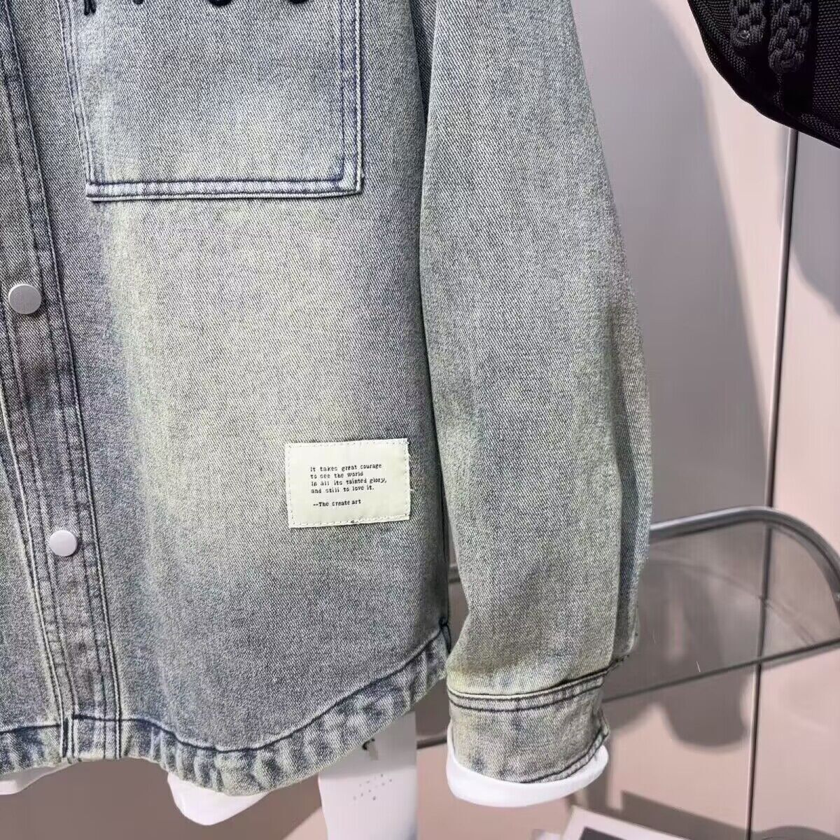 Vintage Clean fit Spring Autum - огляд і ціна Jeans Shirt Fashion For Men