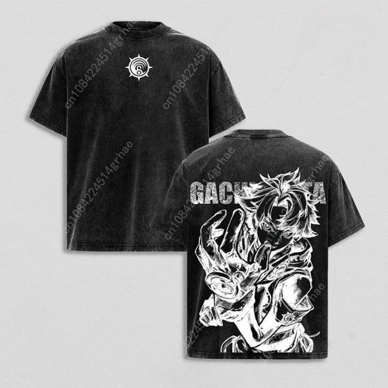Gachiakuta Vintage Anime Washe - огляд і ціна Graphic Tee Oversized