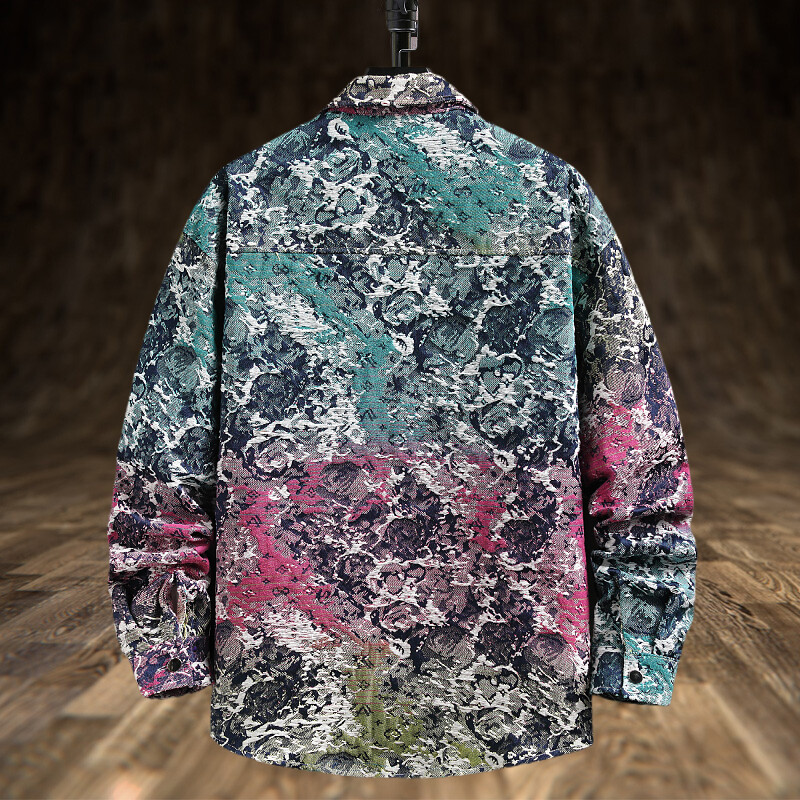 Spring Men's Lxury Denim Jacke - огляд і ціна Jeans Shirt Fashion For Men