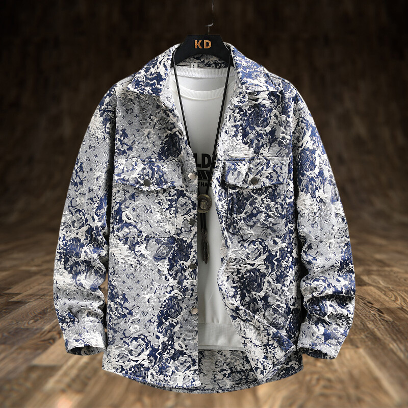 Spring Men's Lxury Denim Jacke - огляд і ціна Jeans Shirt Fashion For Men