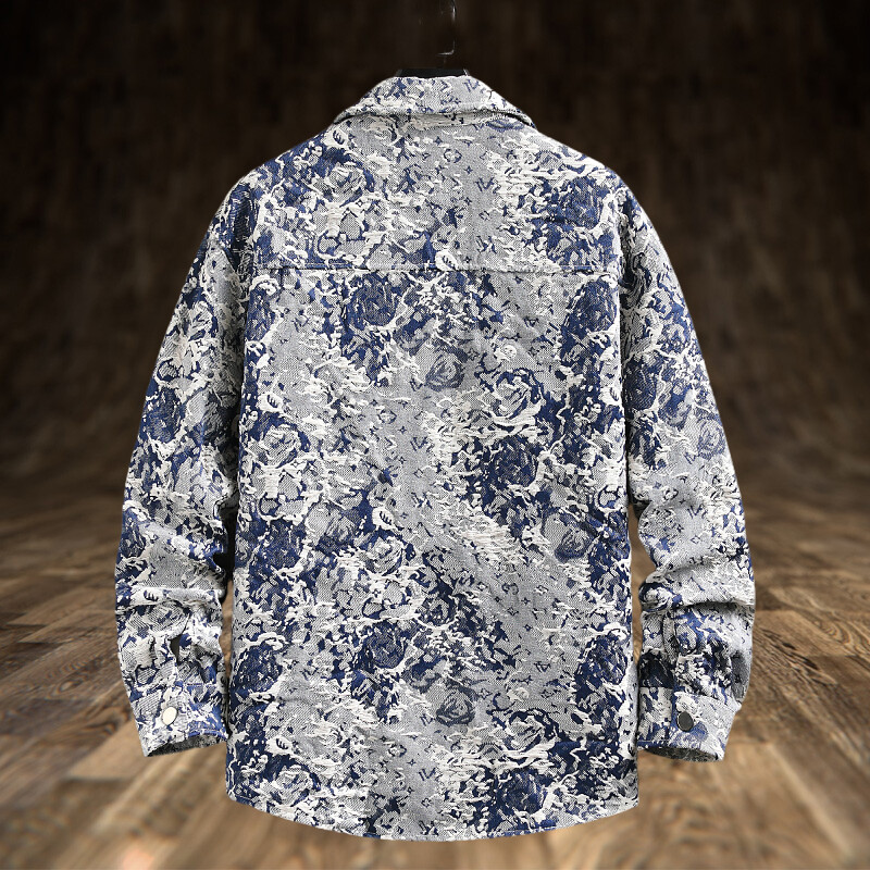 Spring Men's Lxury Denim Jacke - огляд і ціна Jeans Shirt Fashion For Men